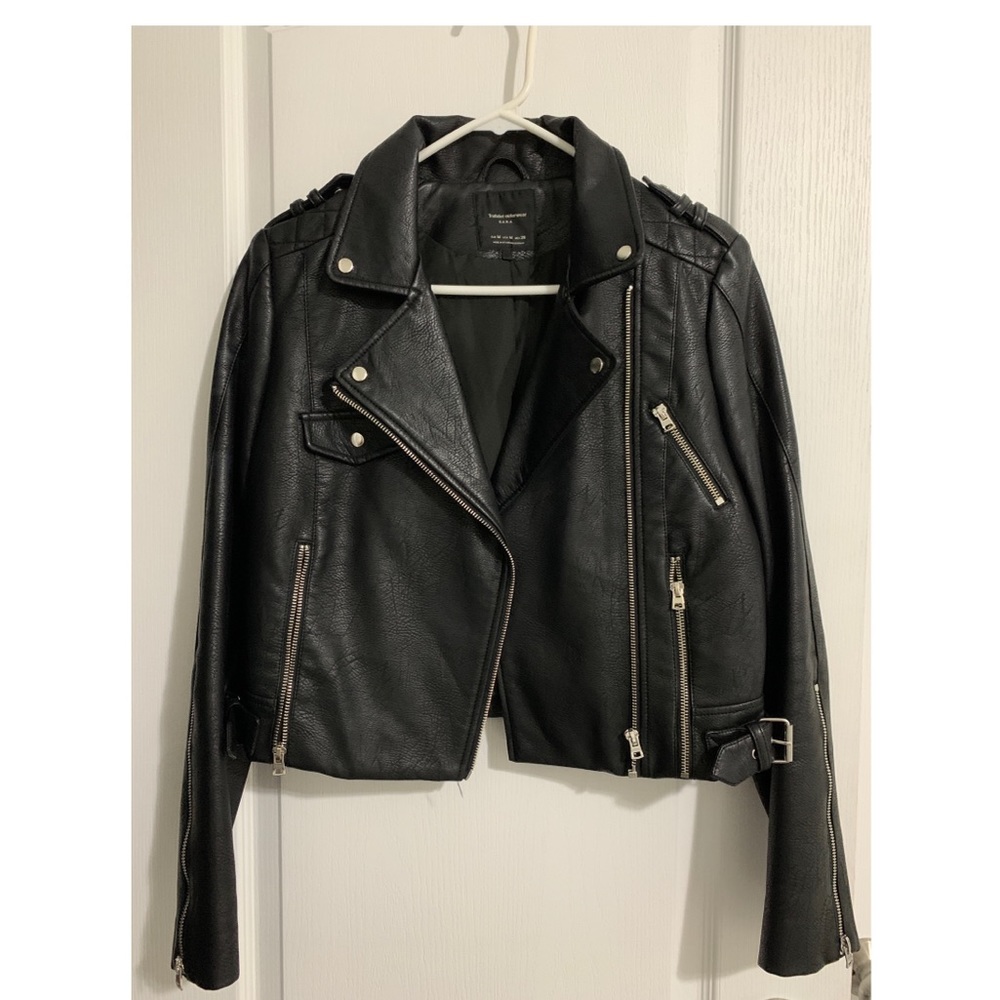 ZARA faux leather jacket